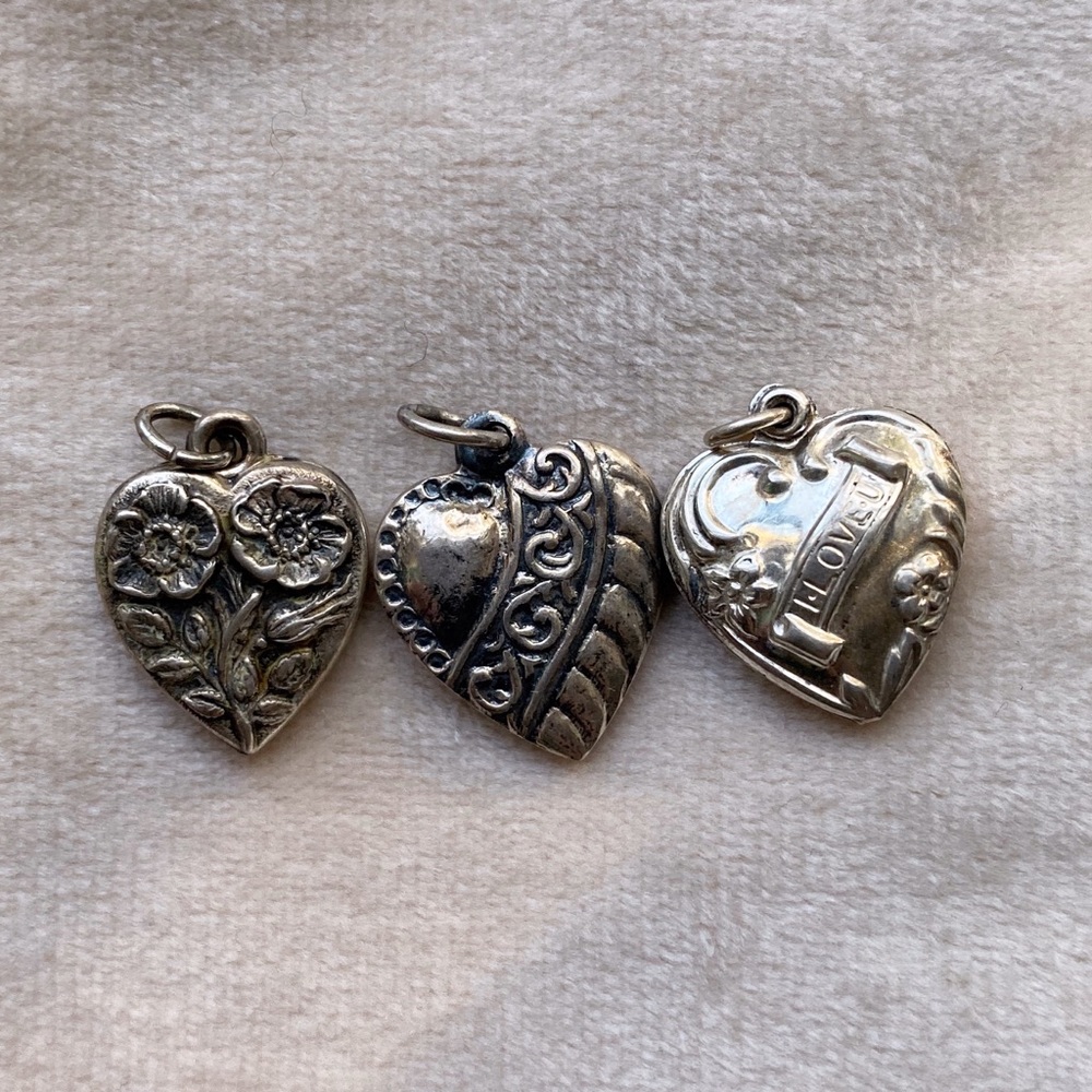 Set of 3 Unique Vintage Victorian Charms